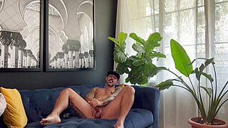 Playing with nipple suckers wearing a Wrestling Singlet for the gym OrtizJona... Big Boobs Porn Video