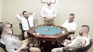Poker Night turns into huge bear orgy Big Boobs Porn Video